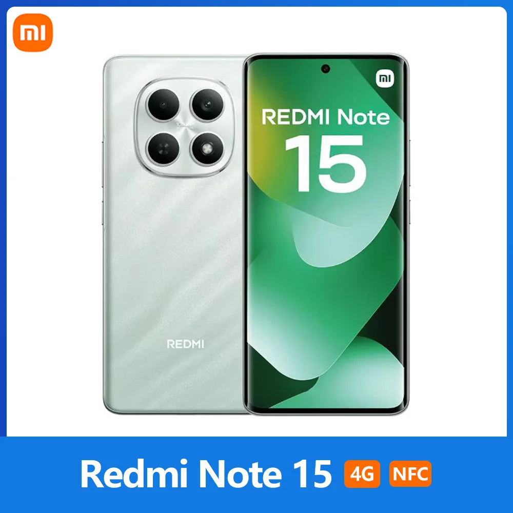 Xiaomi Redmi Note 15 4g 6Gb 128Gb 8Gb 256Gb 6.77" Amoled Display 108Mp Camera 6000Mah Battery