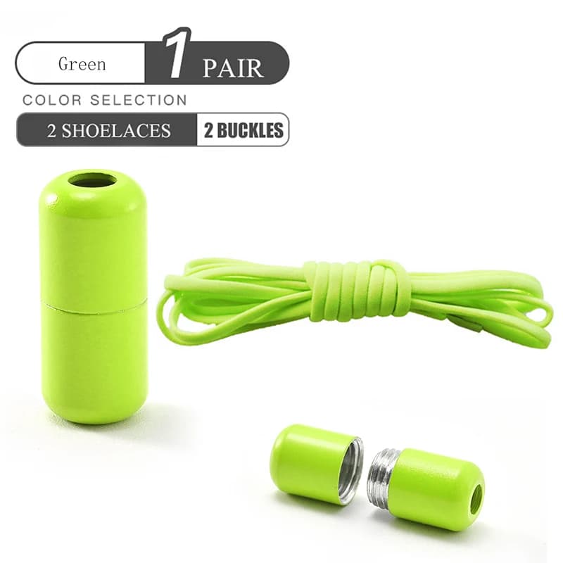 Elastic No Tie Shoelaces Semicircle Shoe Laces For Kids and Adult Sneakers Shoelace Quick Lazy Metal Lock Laces Shoe Strings