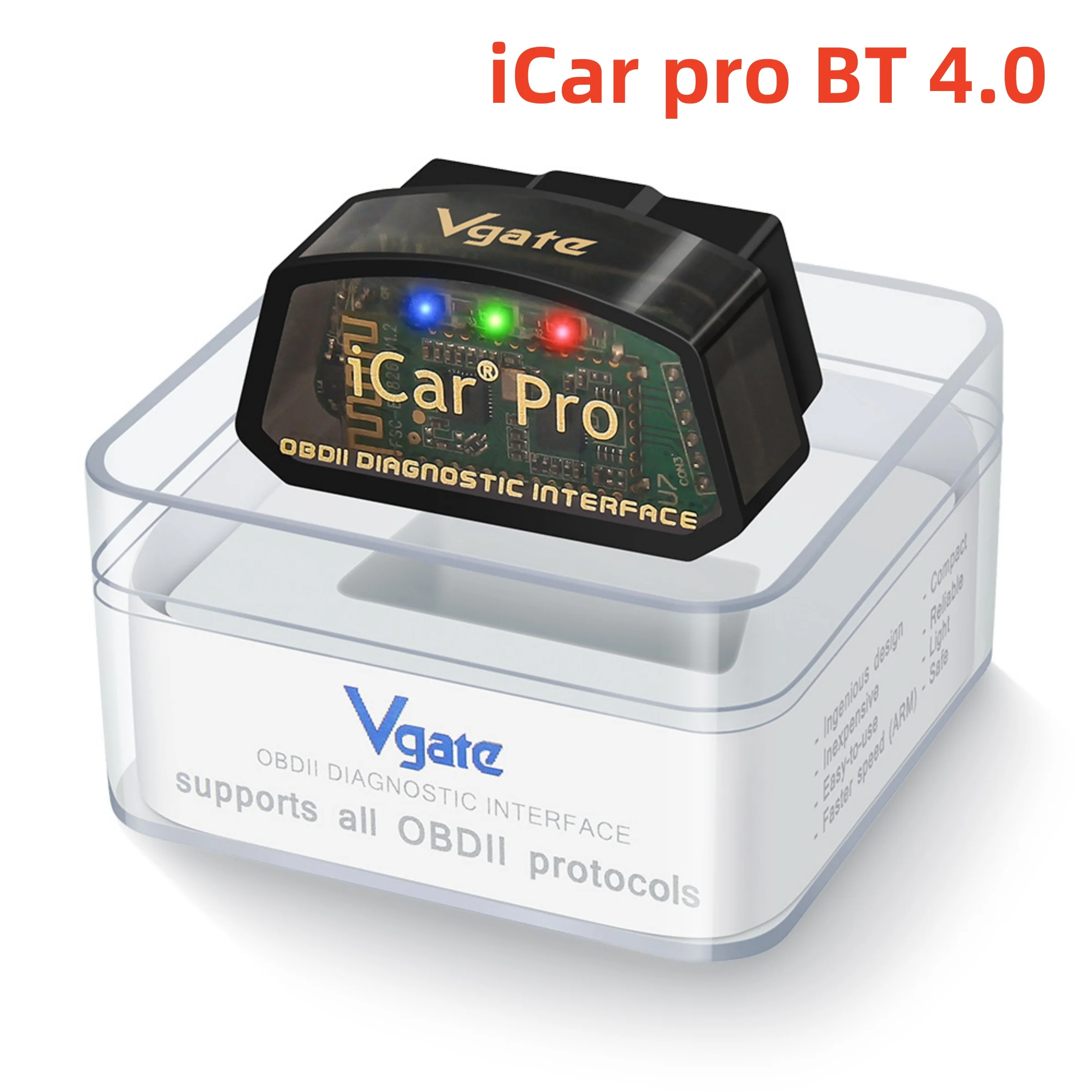 Vgate ICar Pro BT4.0 WIFI Hardware V2.3 OBD2 Automotive Fault Detector Automotive Diagnostic Device For Android/IOS