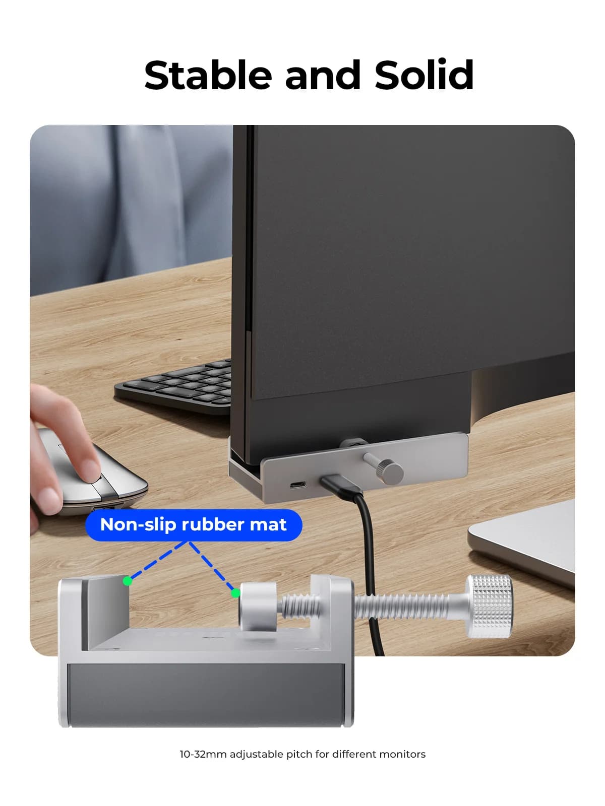 ORICO MH4PC USB 3.0 Hub 6-Port Expansion with Power Connector 5Gbps Protocol High-Speed Transmission SD TF Card Fast Reading
