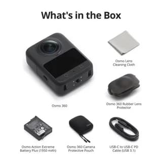 DJI Osmo 360 Camera 8K dual CMOS sensor dual 1 inch 10 bit D-Log recording waterproof 72 MP virtual reality