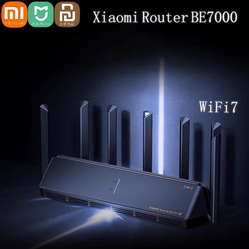 Xiaomi Mi Router BE7000 Tri-Band WiFi Repeater VPN 1GB Mesh USB 3.0 IPTV 4 X 2.5G Ethernet Ports Modem Signal Amplifier Wifi 7