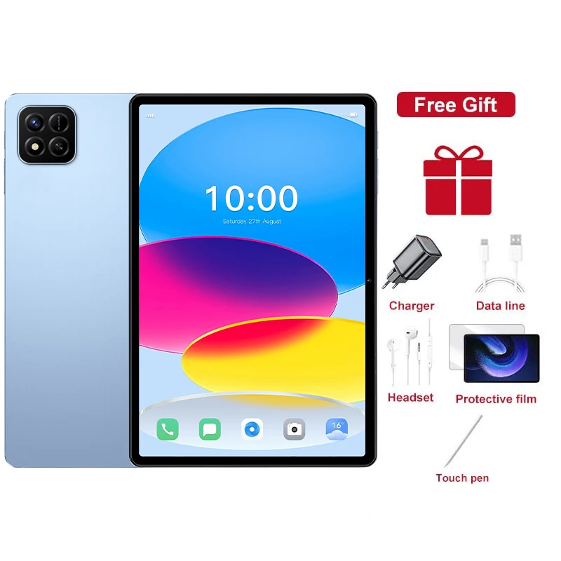 CHOTOG 2026 New Pad 7S Pro 10000mAh Battery Tablets 10.1HD Screen Tab PC 5G Tab 22GB+2TB Children's Tablet Android 15 Global Version Tablet Dual SIM Card