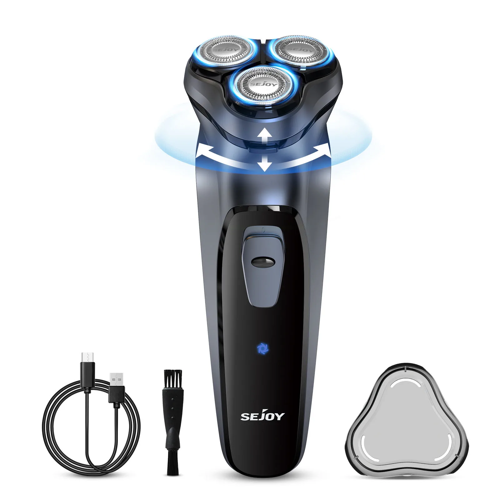 Sejoy Floating Electric Shaver for Men Rechargeable Electric Razor Shaving Machines Mens with Electric Hair Trimmers