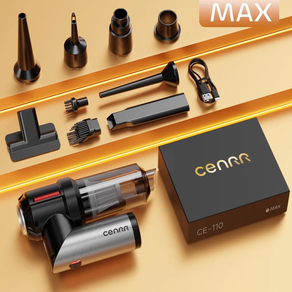 CENRR 998000PA Car Vacuum Cleaner Powerful Mini Cordless Portable Vacuum Cleaner for Home Appliance Handheld Blower Car Cleaner