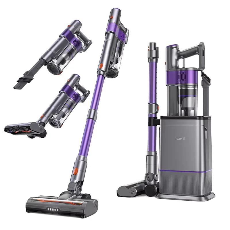ILIFE H90 Pro New Handheld Vacuum with Dust Collection & Charging Station 2-in-1, Strong Suction Low Noise, Perfect for Pet Hair, 35kpa Powerful Suction, 6-Stage HEPA Filtration