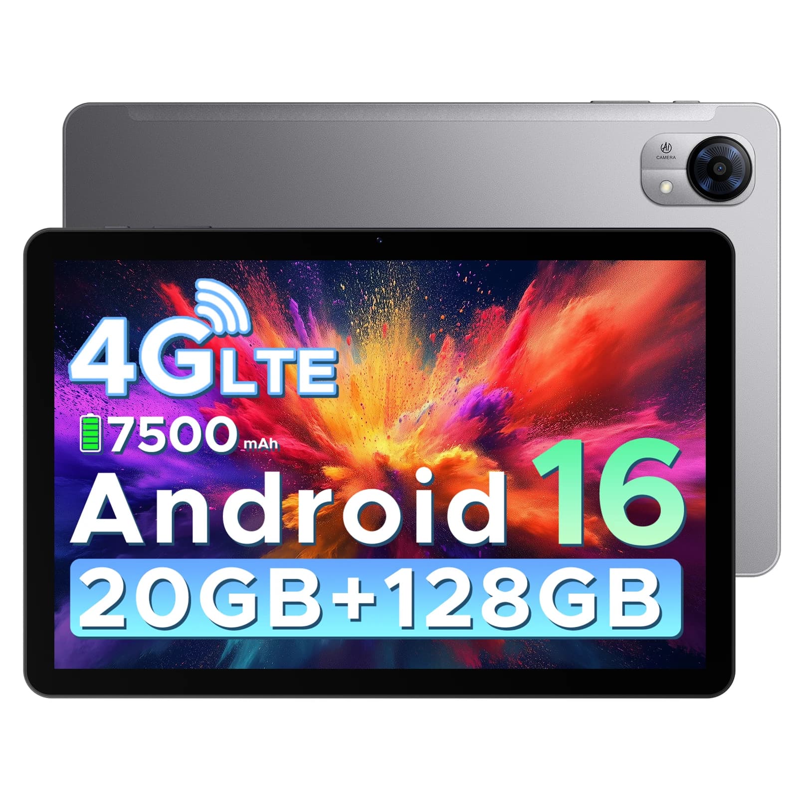 DOOGEE Tab G5 Android 16 Tablet PC 10.1 inch 20GB RAM128GB ROM 7500mAh Battery Widevine L1 Support 4G LTE Tablet Pad PC