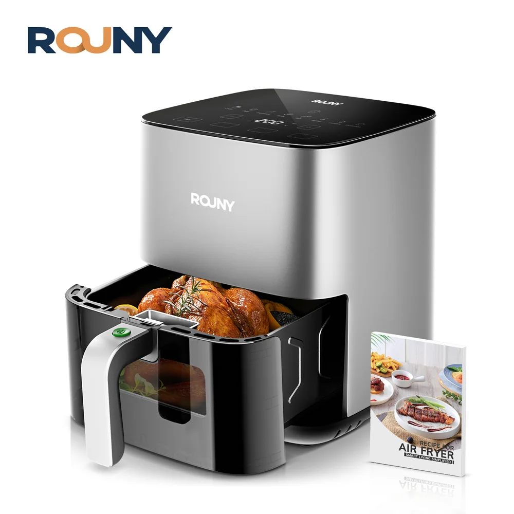 ROUNY MIUI Air Fryer 5L, Electric Hot Fryer Oven Oilless Cooker with Touch Control & Nonstick Basket & Visible Window, MIUI-Cyclone Tech