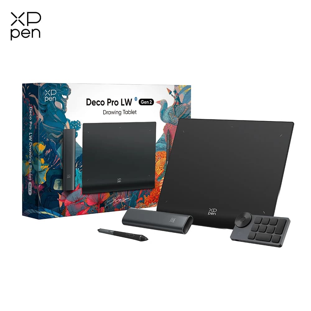 XPPen Deco Pro (Gen 2) Graphics Tablet World First 16K Pressure Levels X3 Pro Stylus Digital Drawing Tablet for Draw Art Design