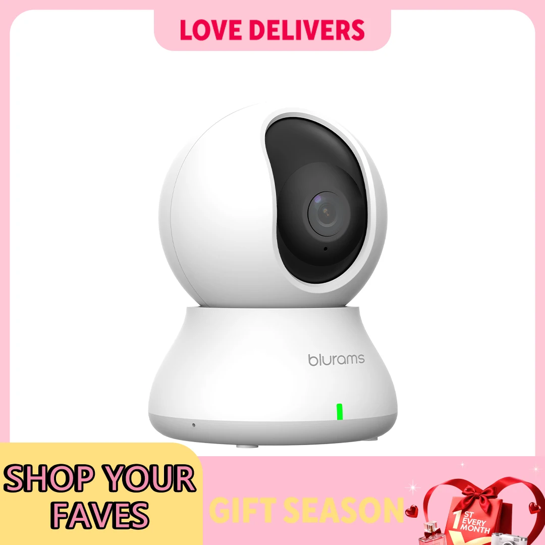 2K HD Baby Monitor Camera No Adapter Indoor Home Security Camera Featuring Motion Detection & Two-Way Audio, Simple Installation, Crisp Day & Night Vision