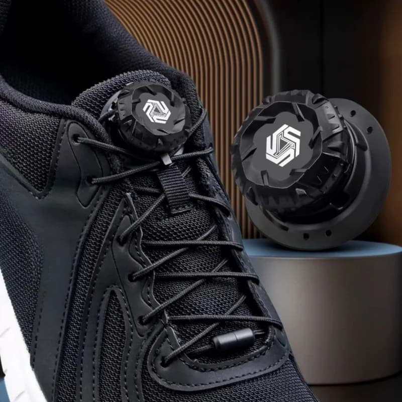 1/2Pair Swivel Buckle Laces Automatic Shoelace Without Ties Sneaker No Tie Shoelaces Accessories Rotating Quick-Adjust Fasteners