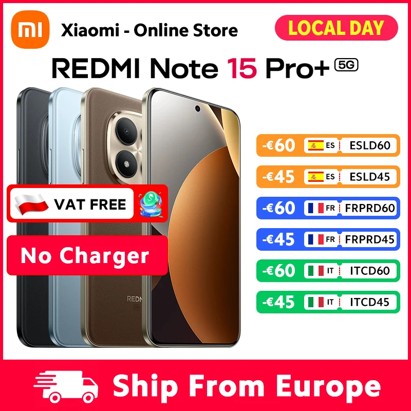 Xiaomi Redmi Note 15 Pro Plus 5G 8GB 12GB 256GB 512GB 6.83-inch NFC Snapdragon 7s Gen 4 200MP Dolby Atmos®Camera