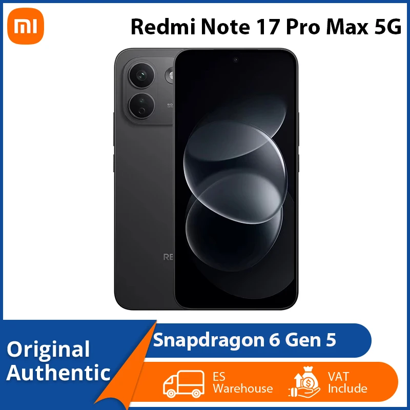 Xiaomi Redmi Note 17 Pro Max 5G NFC Cellphones 6.83" AMOLED Display 9210mAh Battery 50MP OIS Camera Snapdragon 6 Gen 5 Processor Smartphone