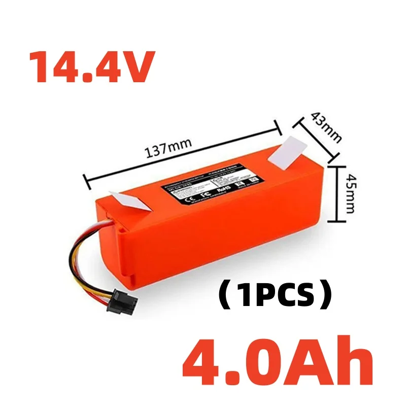 14.4V 12800mAh Replacement Battery for Xiaomi Roborock S55 S60 S65 S50 S51 S5 MAX S6 Robot Vacuum Cleaner