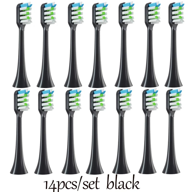 14 PCS SOOCAS X3S Replacement Toothbrush Heads SOOCAS X3U/X3Pro/D2/ D3S/D5 Sonic Electric Tooth Brush Soft Bristle Nozzles