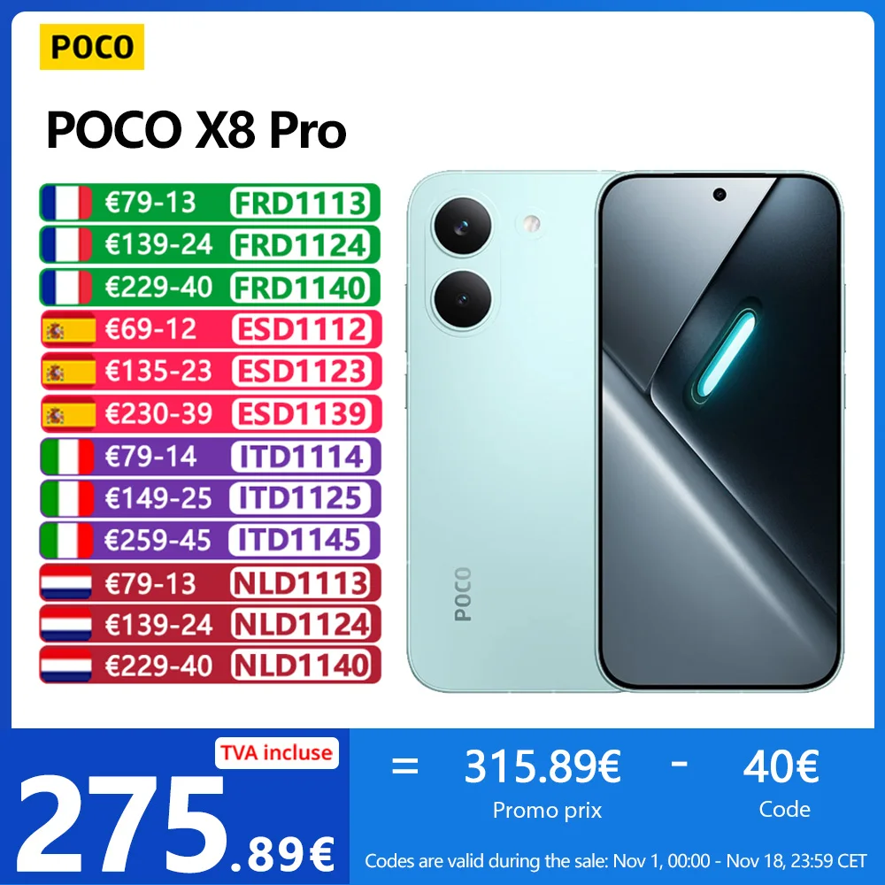 POCO X8 Pro - Smartphone 6.59 "Dimensity 8500-Ultra, 6500 mAh battery, 50MP Sony IMX882 Sensor with OIS