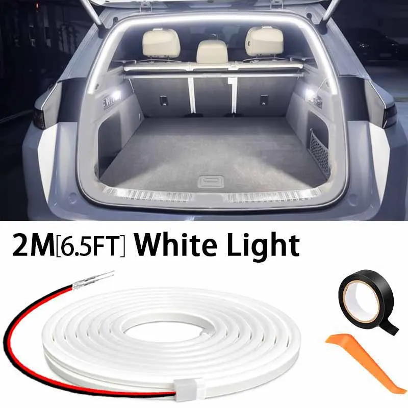12V High-brightness LED Light Strip for Car Trunk Lighting No Wiring Required Automatic Sensor Tailgate Decorative Strip Lights