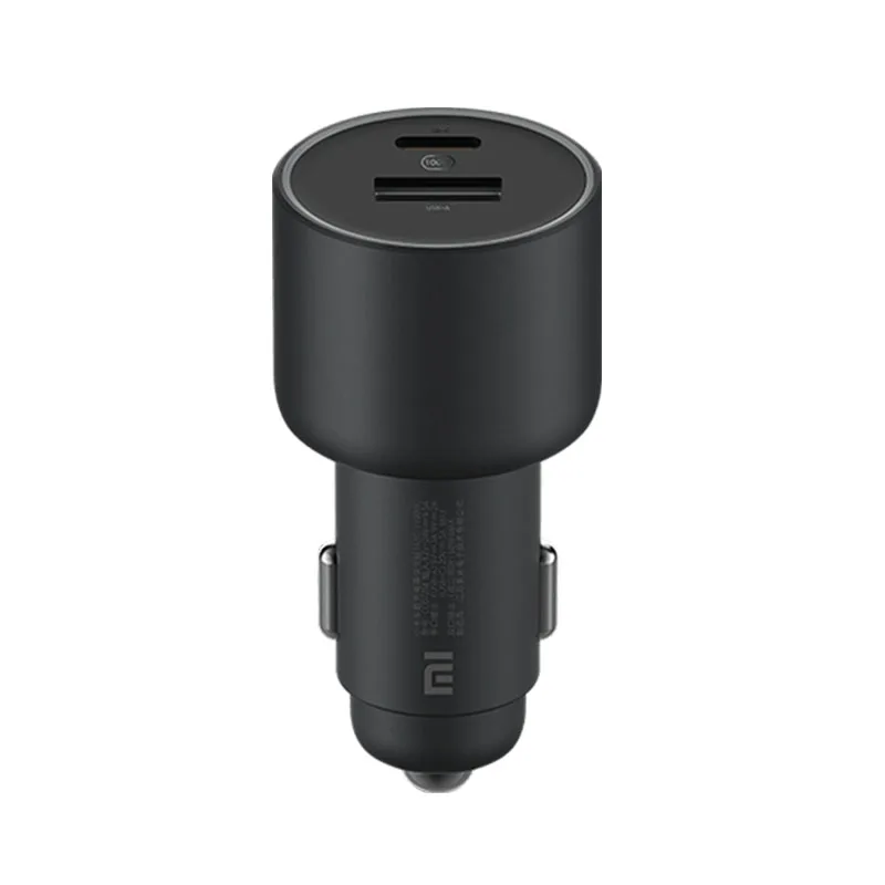 Original Xiaomi 100W Car Charger Dual Port Quick Charge Wireless Mi Car Charger 100W USB-A USB-C Dual Output LED Power