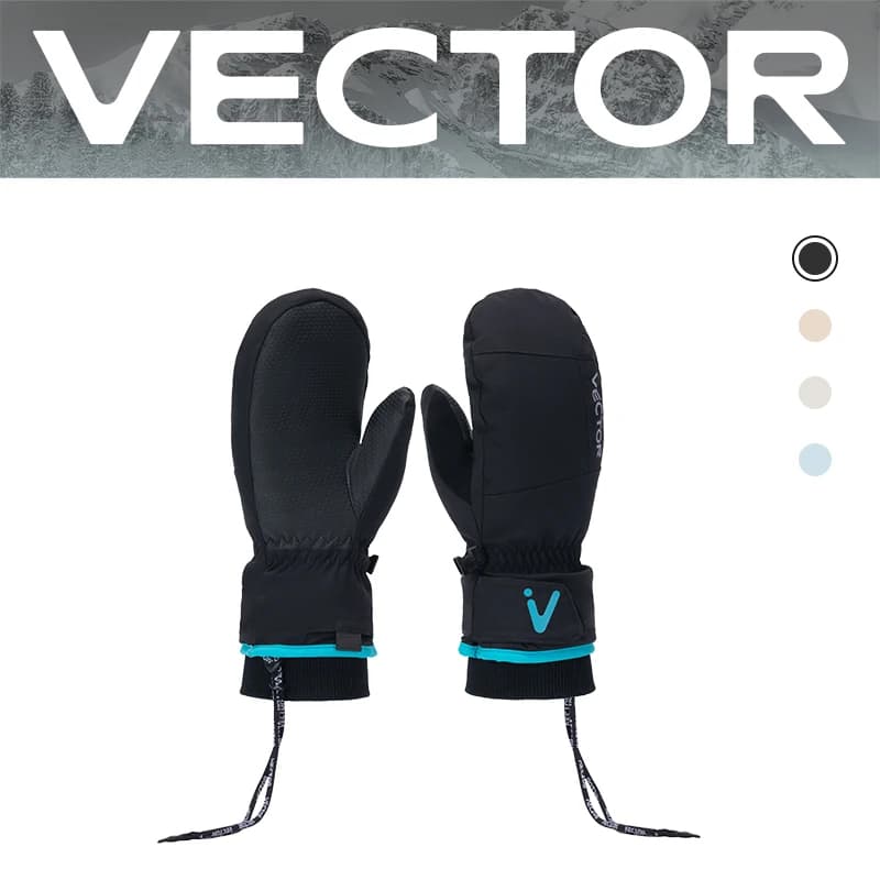 VECTOR Men's and Women's Detachable Cotton Protective Gloves Are Windproof Splash Proof Anti Slip Warm and Wear-resistant