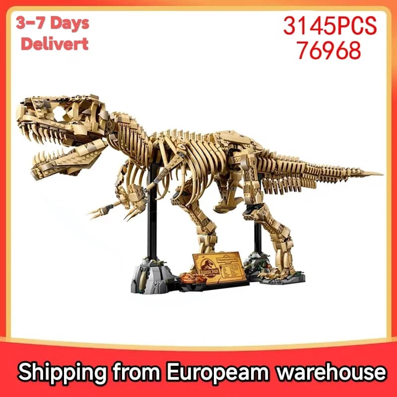3145pieces Dinosaur Park Fossils Building Blocks Set Adults Assembled Bricks Model Birthday Gifts Croom Decor Ompatible 76968