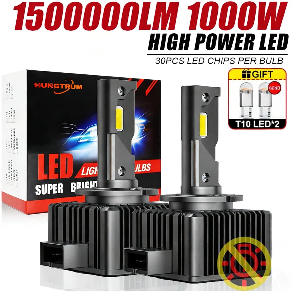 D1S D3S LED Canbus Headlight Bulb D4S D2S D8S D1R D2R D3R Xenon High Power Turbo Led Lights for Car Ultra Powerful Auto Headlamp