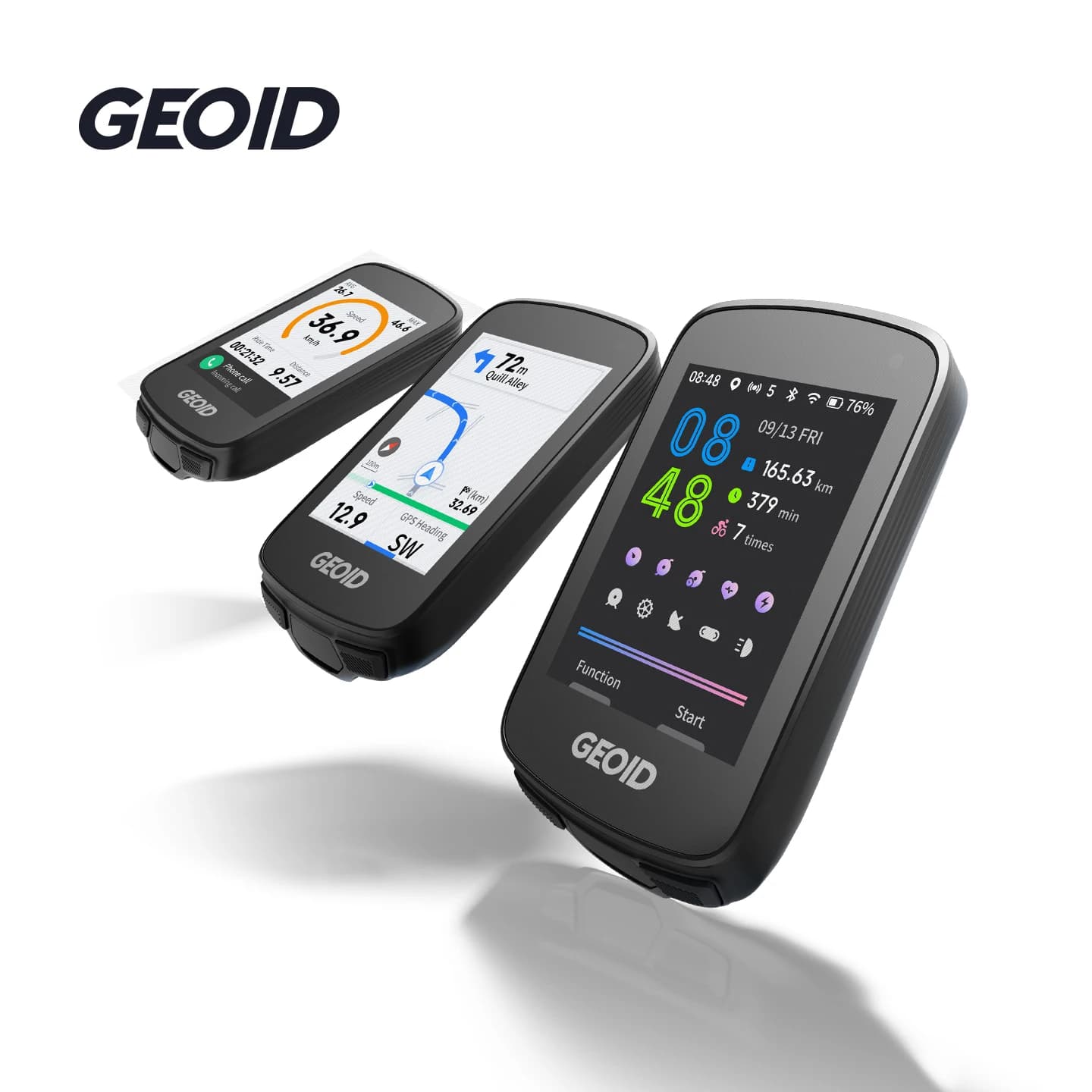 GEOID CC700 Pro Bicycle Computer 2.8-Inch Touchscreen GPS Bike Speedometer Global Map Navigation Cycling Odometer for Strava