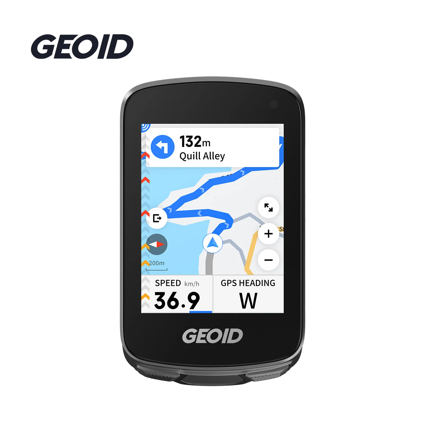 GEOID CC700 Pro Bicycle Computer 2.8-Inch Touchscreen GPS Bike Speedometer Global Map Navigation Cycling Odometer for Strava