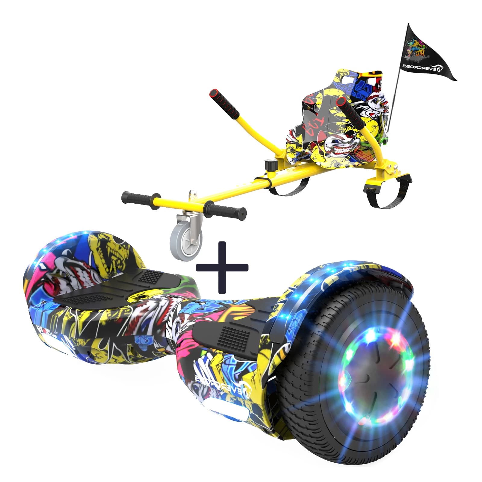 Hoveravec Evercross Tech Xp9.6.5 Inch, Bluetooth, Led Lights, 4Ah Battery, Maximum Speed 15 Km / H