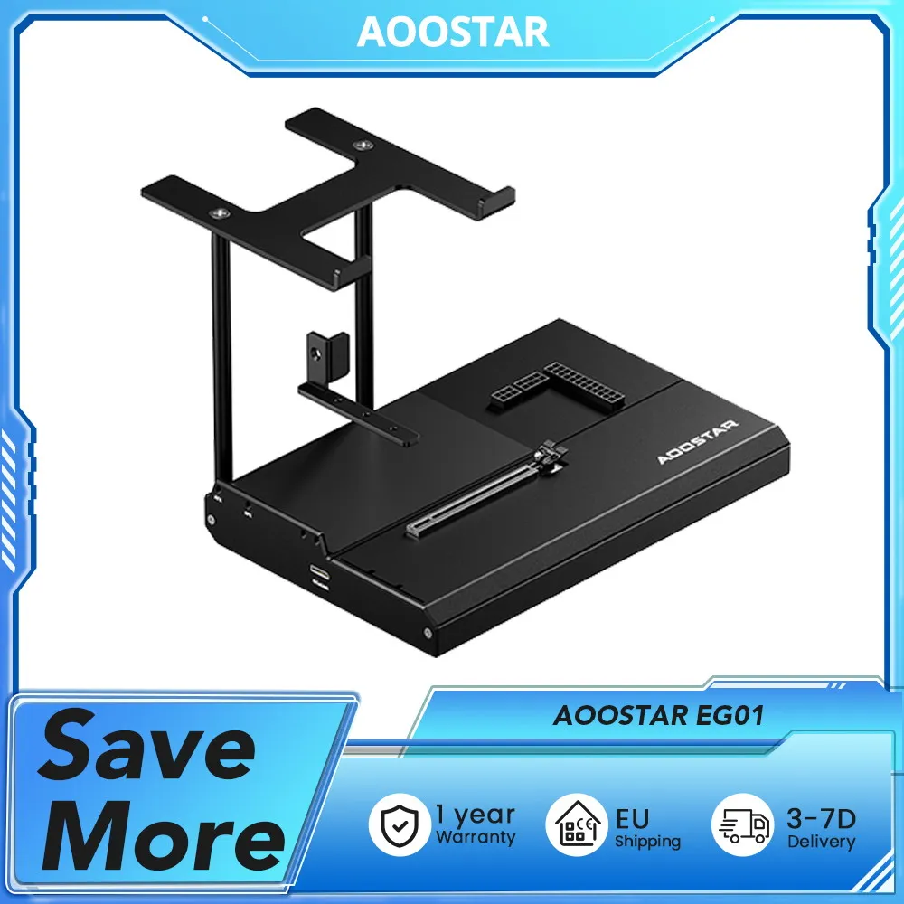 AOOSTAR EG01 EGPU Dock with OCulink/Thunderbolt5 Port for External Graphic Card PCIe 4.0x4 High Speed for windows11