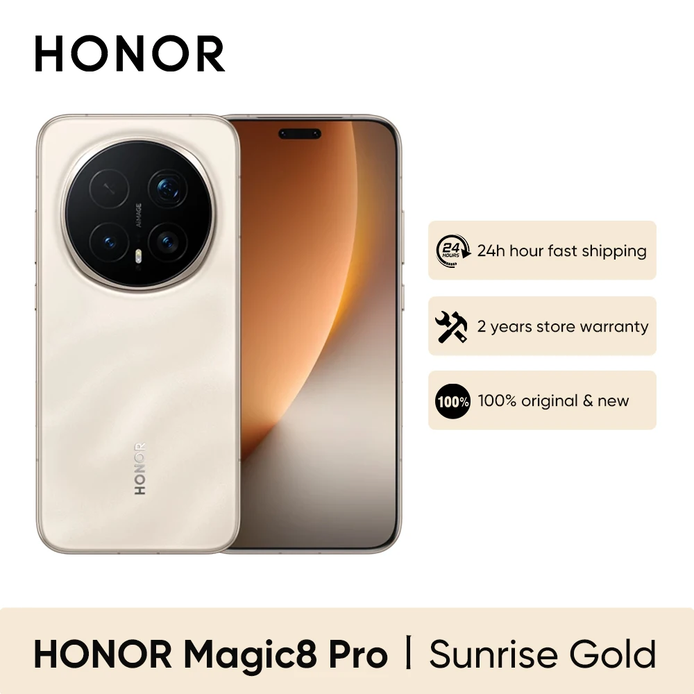 HONOR Magic 8 Pro 5G  EU Version Smartphone Snapdragon 8 Elite Gen 5 200MP AIMAGE 6270mAh 100W  6.71''OLED NFC eSIM Honor