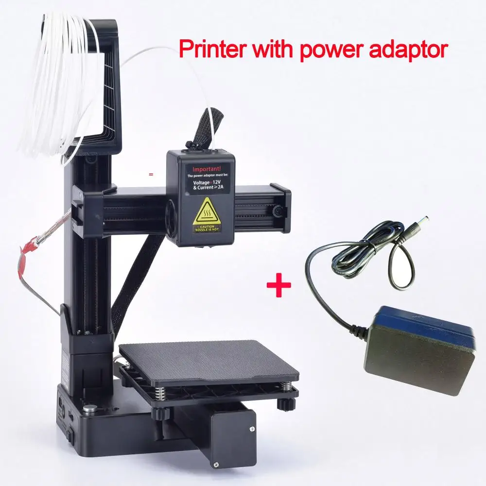 Mini 3D Printer K10 Small Entry Level Fun 3D Printing Machine, Compatible With PLA TPU 1.75mm Filament, One Key Printing Control