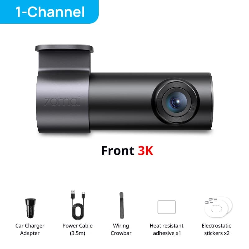 New 70mai Dash Cam M310 Plus 3K 1620P WDR Voice Control 139°FOV Car DVR 70mai M310 Plus 3K Car Recorder Parking Monitor