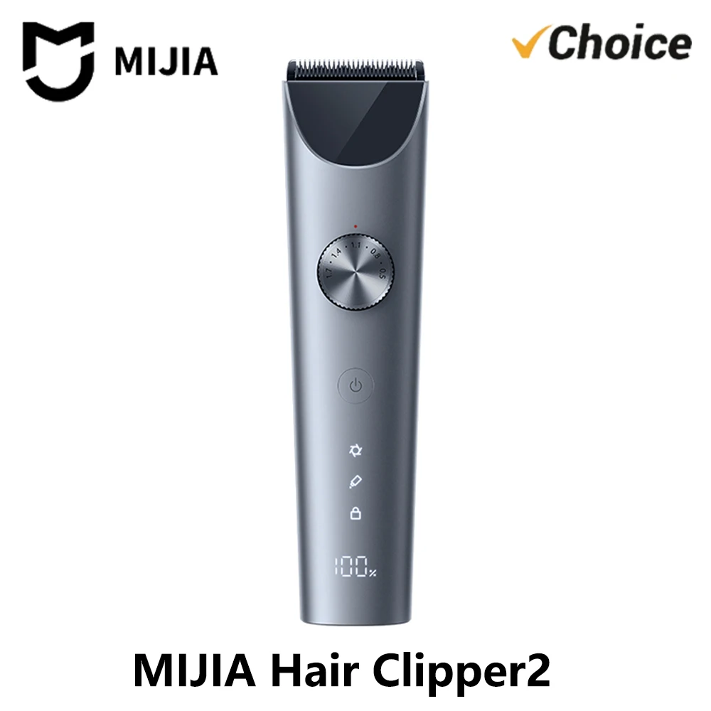 XIAOMI MIJIA Hair Clipper 2 Cutting Machine Trimmer Professional Clippers Titanium Alloy Blade Rechargeable Barber Shaver Cutter