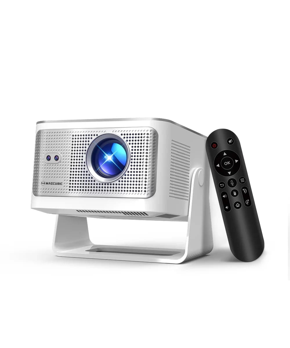 Magcubic HY350Max Voice Control Portable Projector, 900ANSI Native 1080P Auto Focus, Android 14 OS 8K Support WiFi6 BT5.4 Home Beam