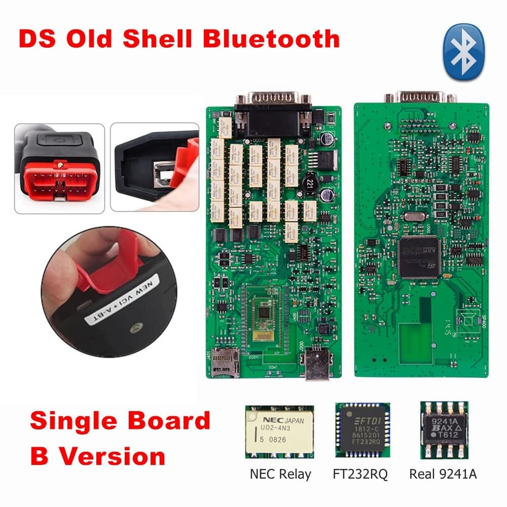 A+Quality V2021.11 V2020.23 Multidiag Pro+ VD150 Single PCB Board TCS Pro Scanner OBD2 Code Reader for Cars/Trucks