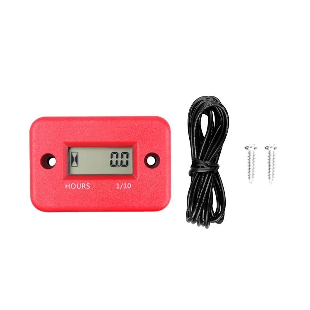 New Waterproof Digital LCD Counter Hour Meter for Bike Motorcycle ATV Snowmobile Marine Engine