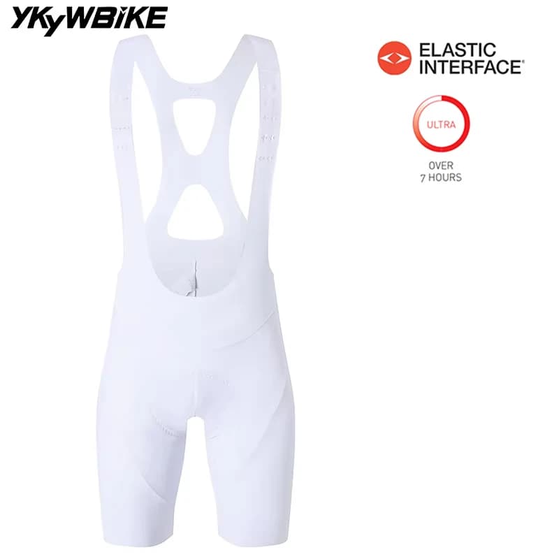 YKYW Men Elastic Interface Seamless Cycling Bib Short 7 Hours Riding Summer Breathable Bicycle Bib Pants Pro Road Bike Clothing