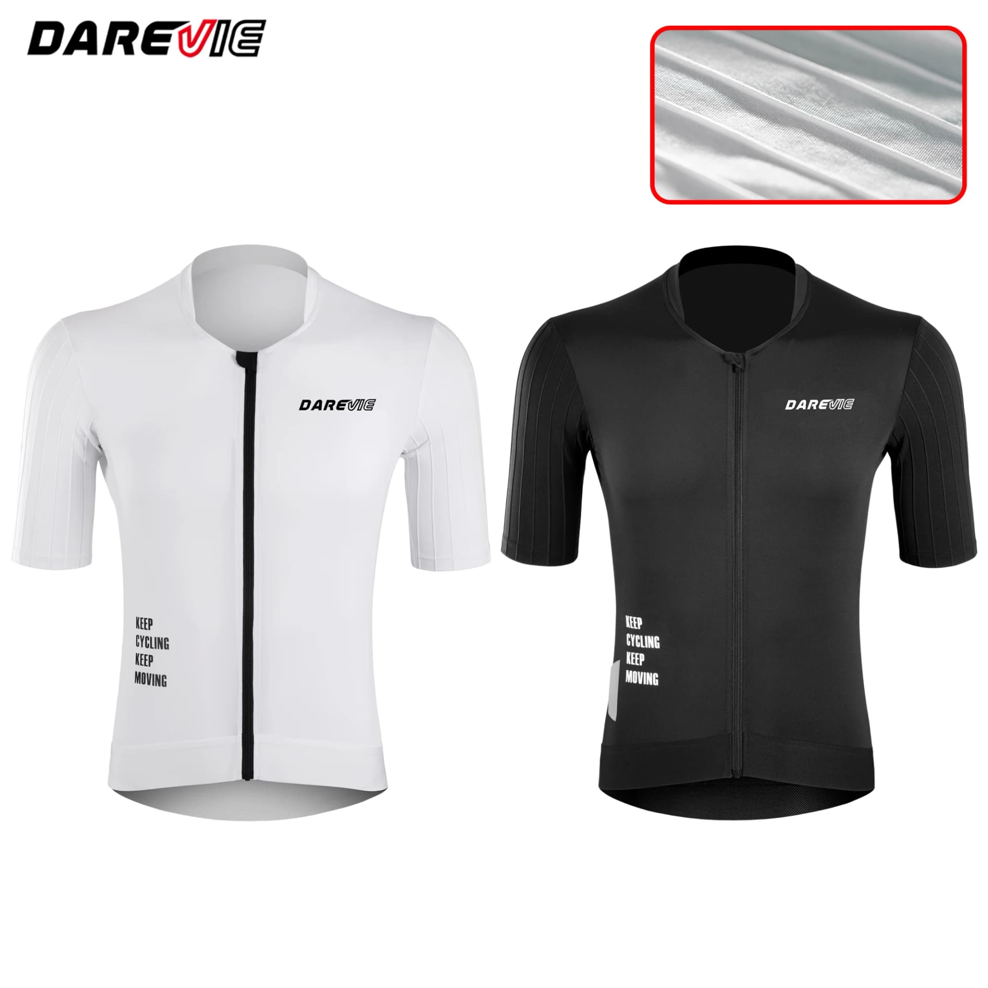 DAREVIE Aero Man Cycling Maillot Reduce Resistance PRO Level Cycling Jersey Anti-UV 40+ Moisture-Wicking Men's Cycling Clothing
