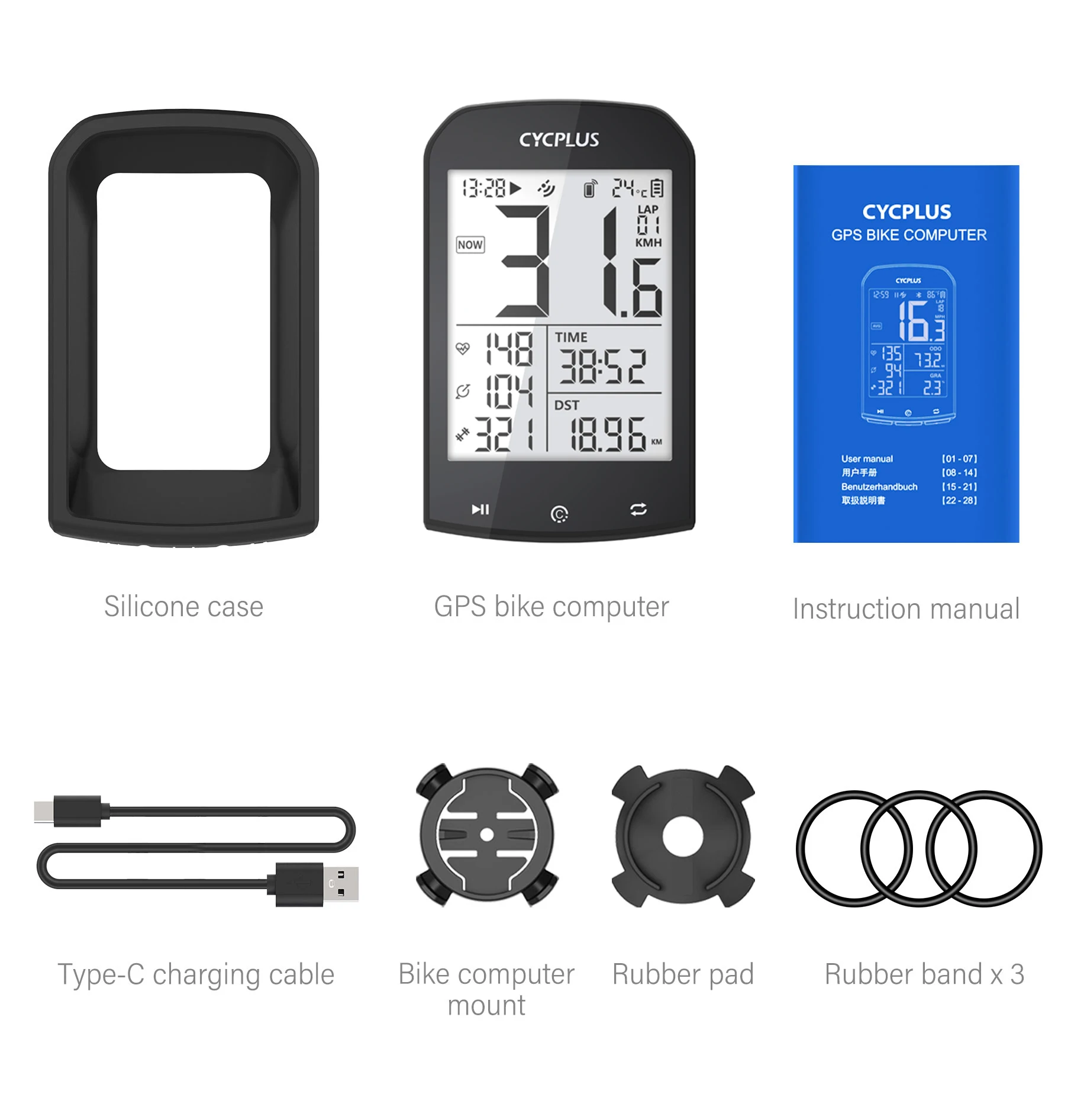 CYCPLUS M1 GPS Bike Computer Cadence Speed Sensor Wireless Speedometer Odometer ANT+ BLE Cycling Bicycle Accessories