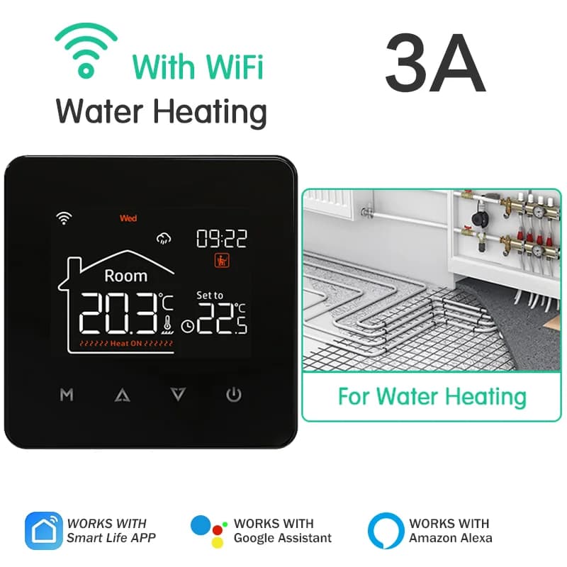 Tuya Smart Home Thermostat Water Electric Warm Floor Heating Gas Boiler WiFi Temperature Remote Controller Google Alexa Alice