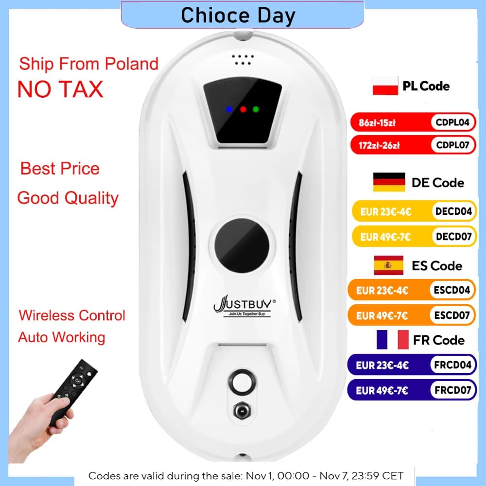Robot Window Vacuum Cleaner Auto Working Glass Limpiacristales