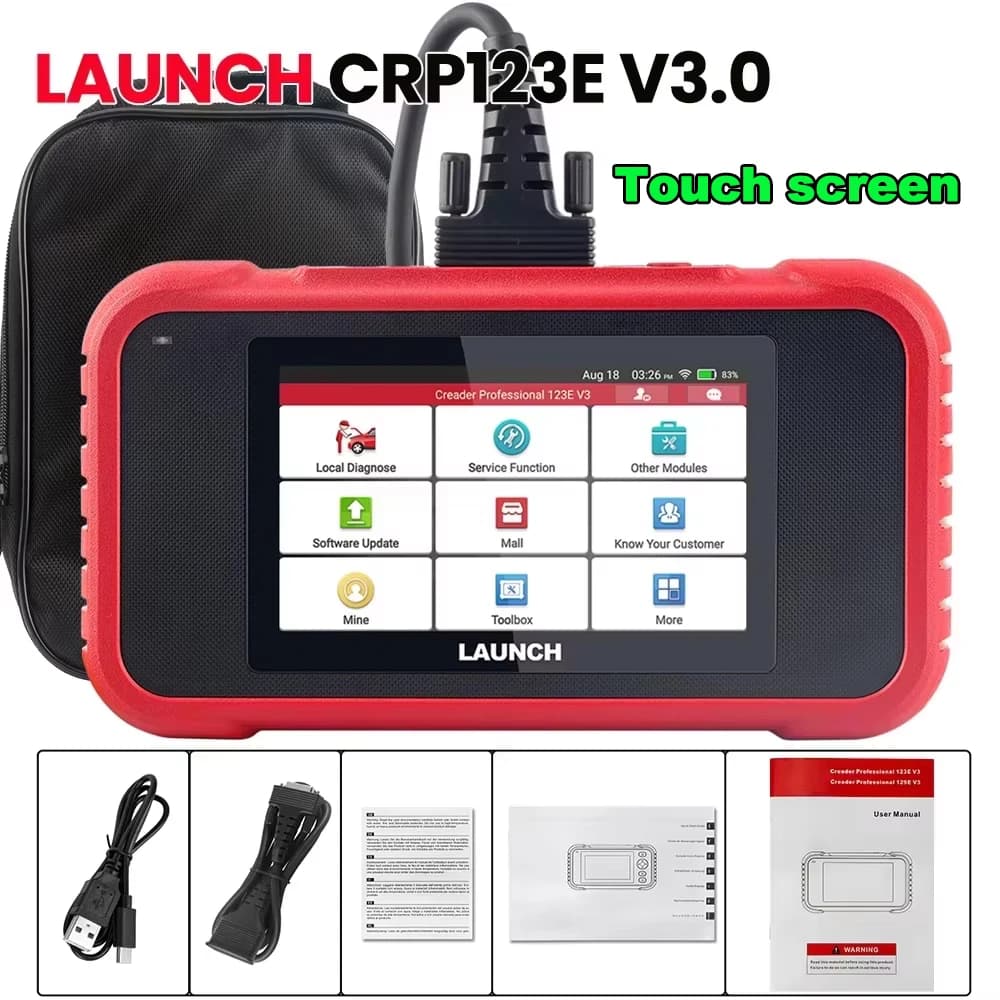 LAUNCH X431 OBD2 Scanner CRP123E V3.0/CRP123I V3.0, Diagnostics Tools for Engine, ABS, SRS, AT, with 7 Resets Oil/Throttle/SAS/BMS/EPB/DPF/ABS Bleeding, CANFD&DoIP, Multi Systems Car Scanner, OBD2 Auto VIN Scan, Free Update
