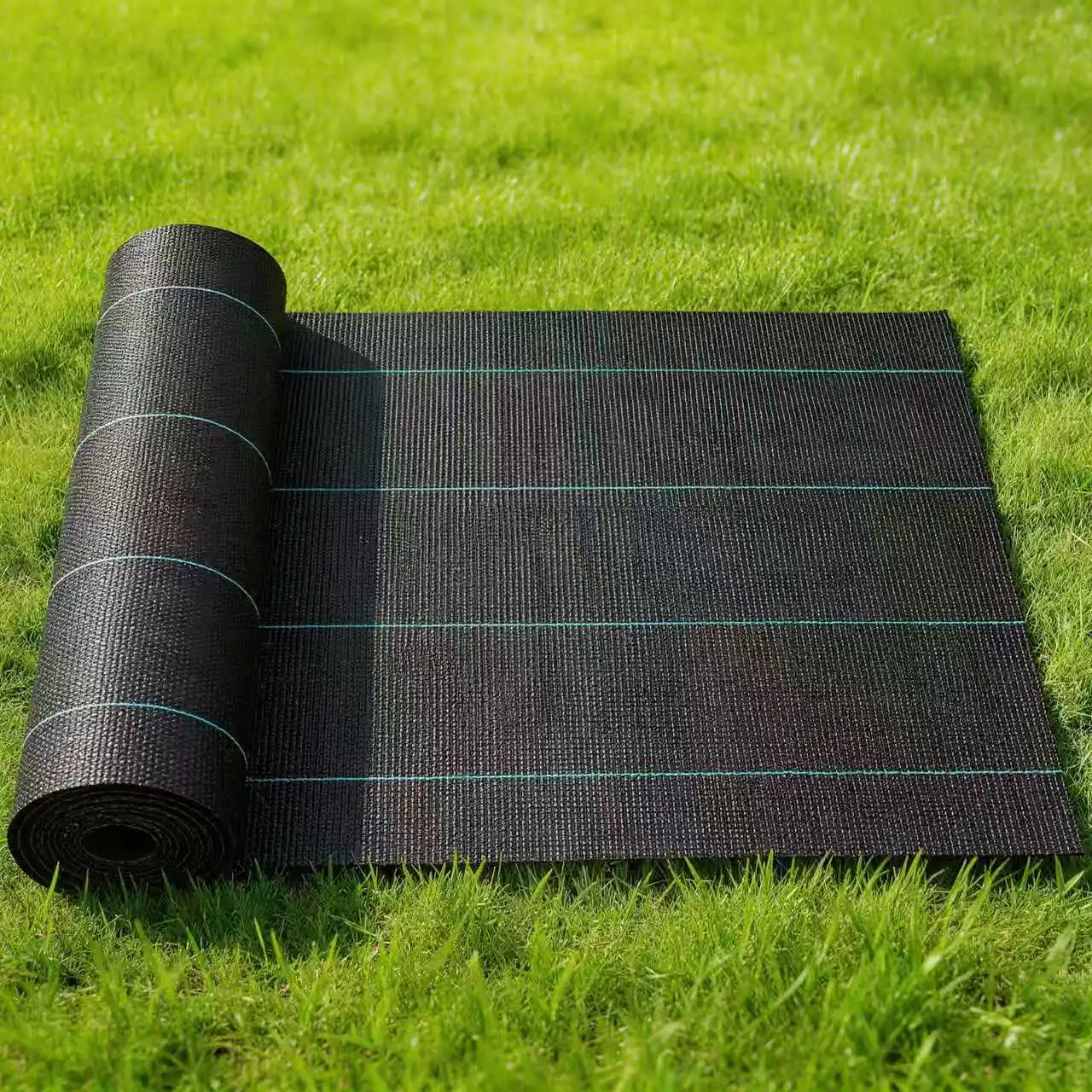 2x100m Weed Barrier Landscape factory, 100g/m², Permeable Woven Polypropylene, UV Resistant, Anti-Weed, Heavy Duty