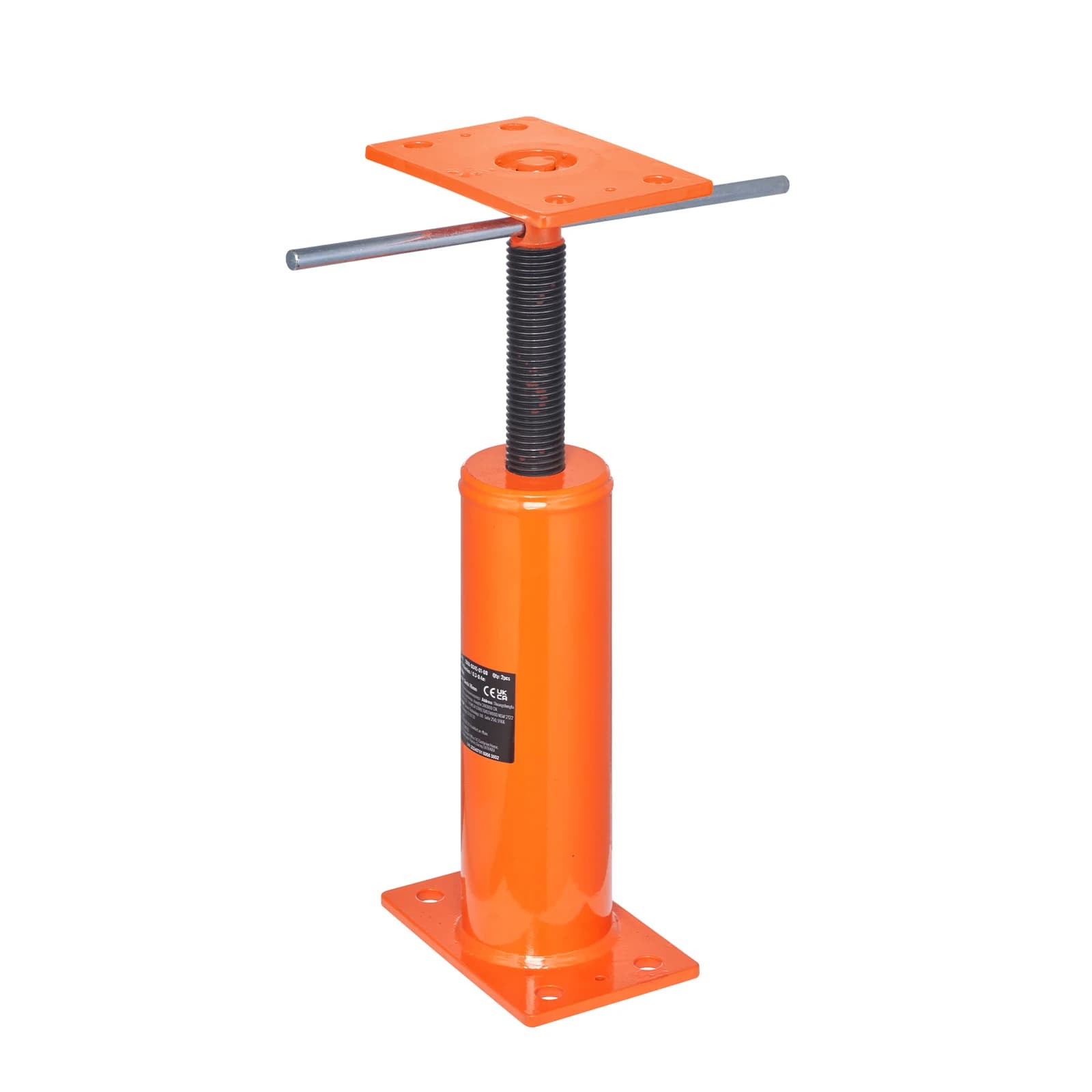 SucceBuy 1/2pcs House Floor Jack 12"-16" Telescoping 9700 lbs Adjustable Support Beam Basement Jack Post Pole for Leveling Lift