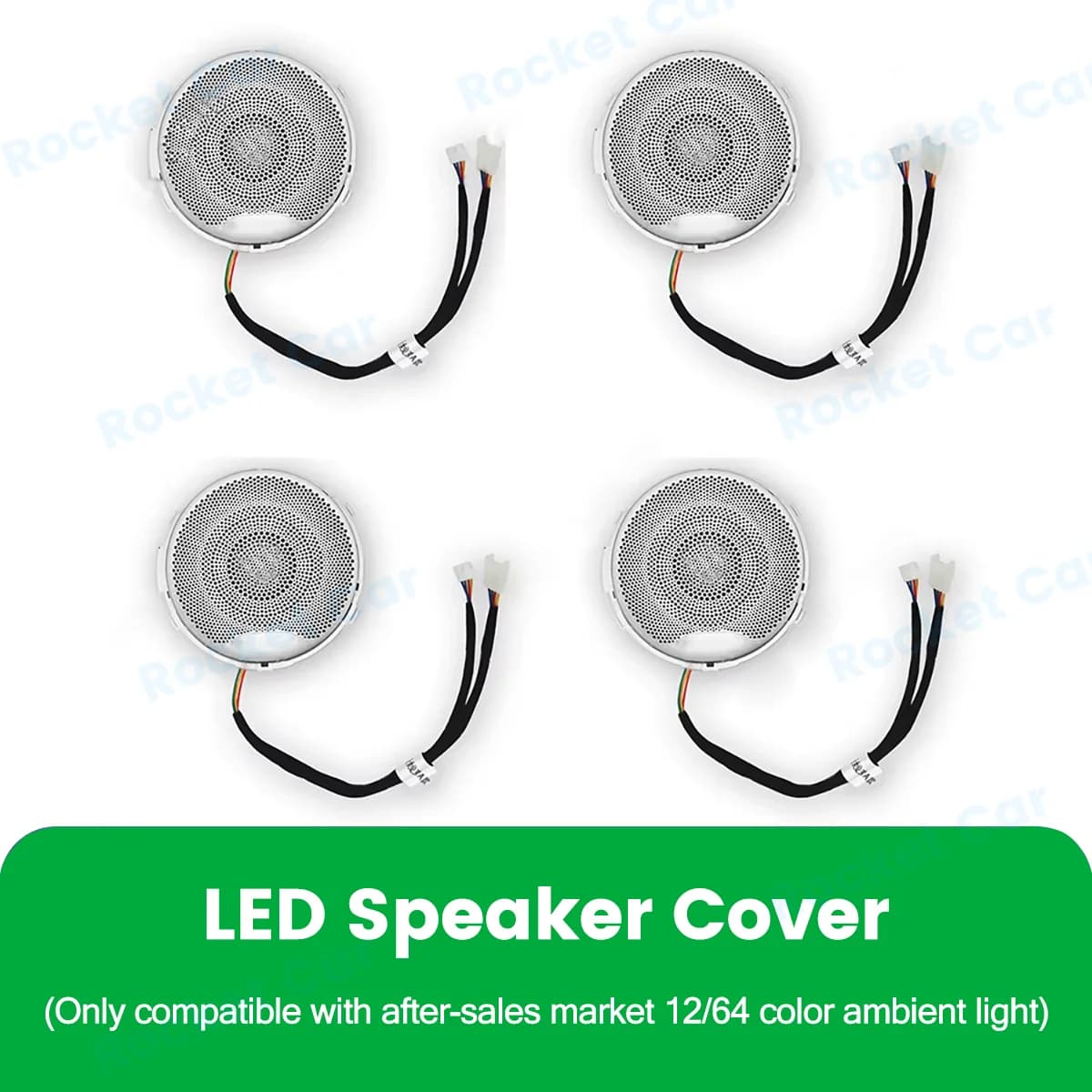 64 Colours LED Turbine Vents Ambient Light For Mercedes Benz W205 X253 GLC Coupe C43 C63s Car Speaker Cover Decorative Lamp Part