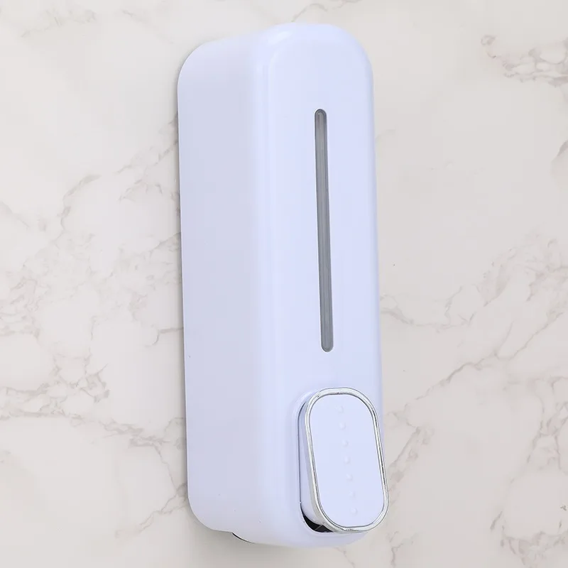1-2pcs Hotel Manual Soap Dispenser Wall Mounted Shampoo And Shower Gel Box Bathroom Soap Bottle Portable Press Dispense Liquid