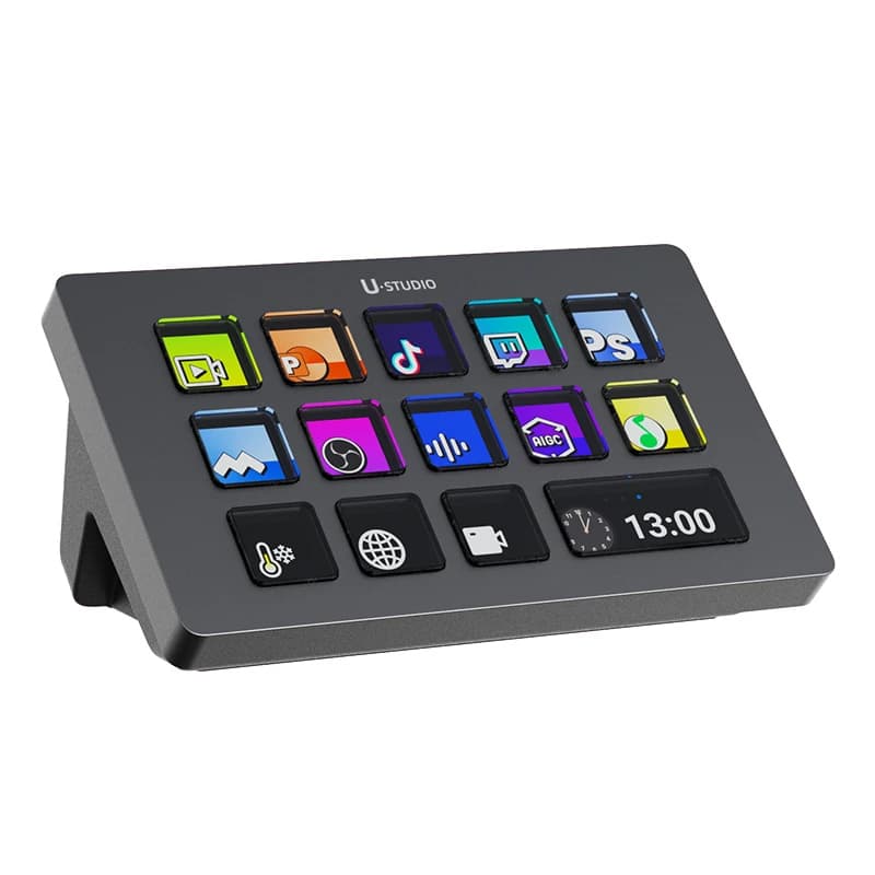 Ulanzi D200 Stream Deck Keyboard 13 LCD Keys All Customizable for Gaming Boardcast Livestreaming Office Content Creation YouTube