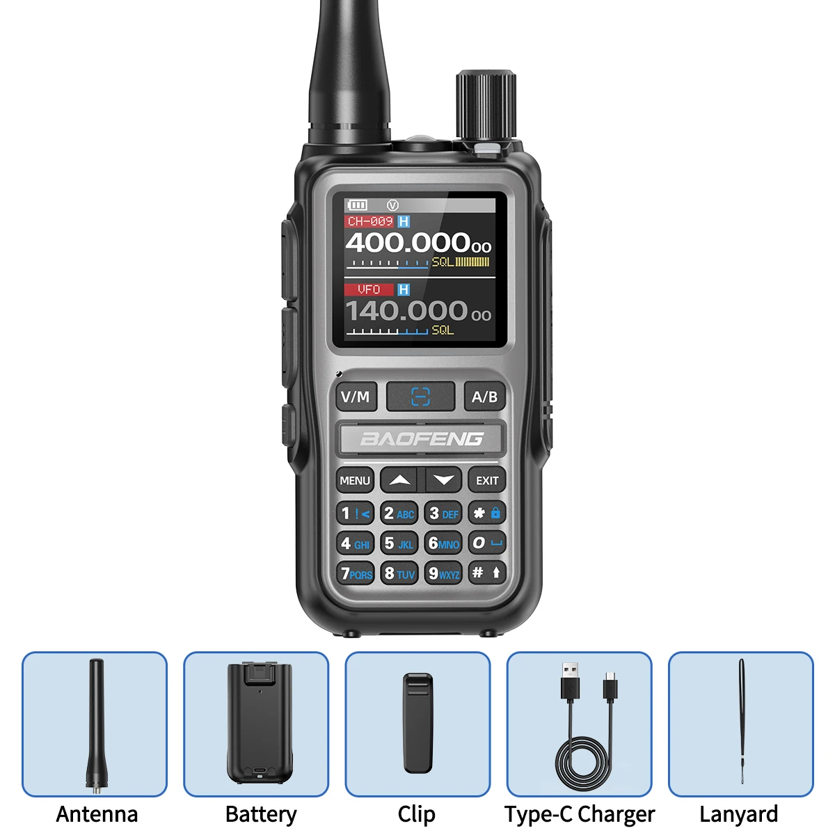 BAOFENG UV-5R Mini Walkie Talkie Multi Band Bluetooth APP Programming Wireless Copy Frequency 999CH AM FM Portable Two Way Radio