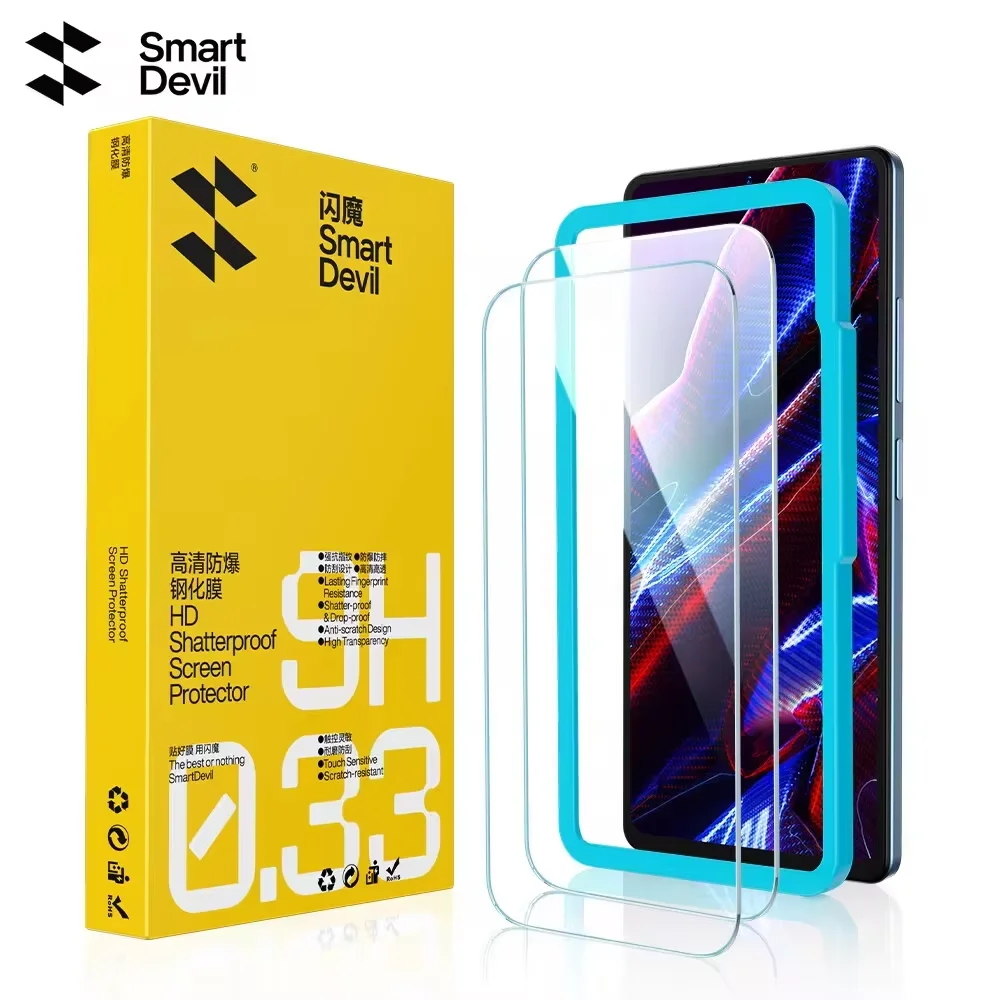 SmartDevil 2PCS Screen Protector for Xiaomi 18 17 15 13T 14T 17T Redmi K100ProMax HD Tempered Glass Film for Redmi Note 13 15Pro