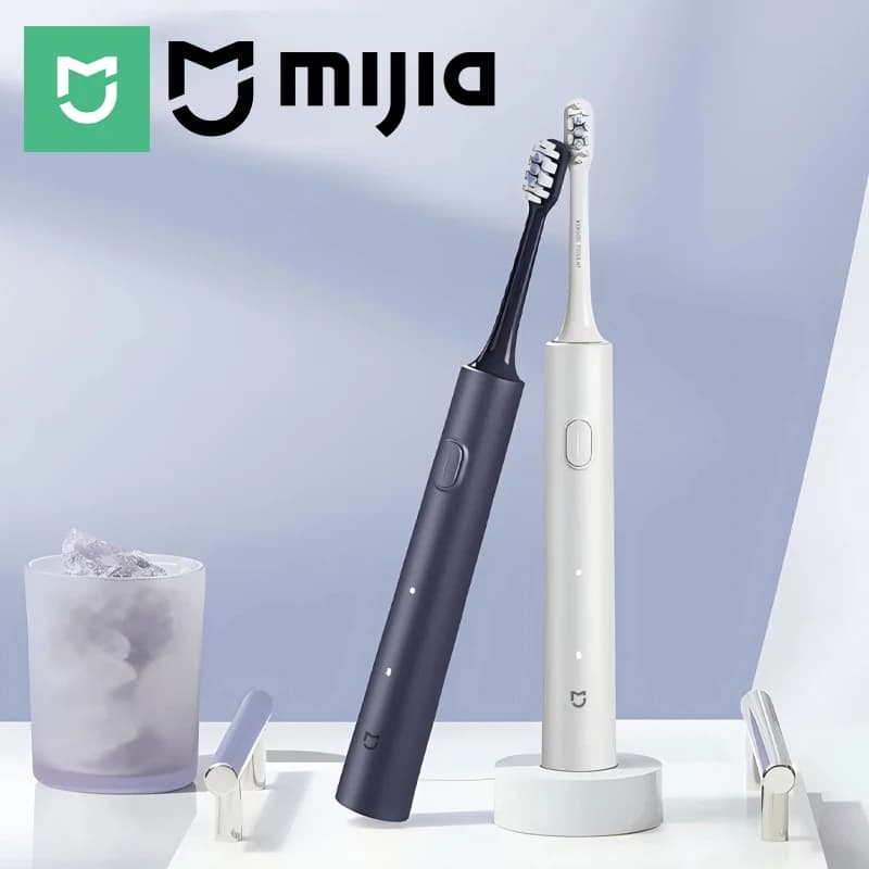 Mijia Sonic Electric Toothbrush T302 3colors 4 Brush Heads IPX8 Water Proof 360° Wireless Charging 4 Modes Cleaning Teeth